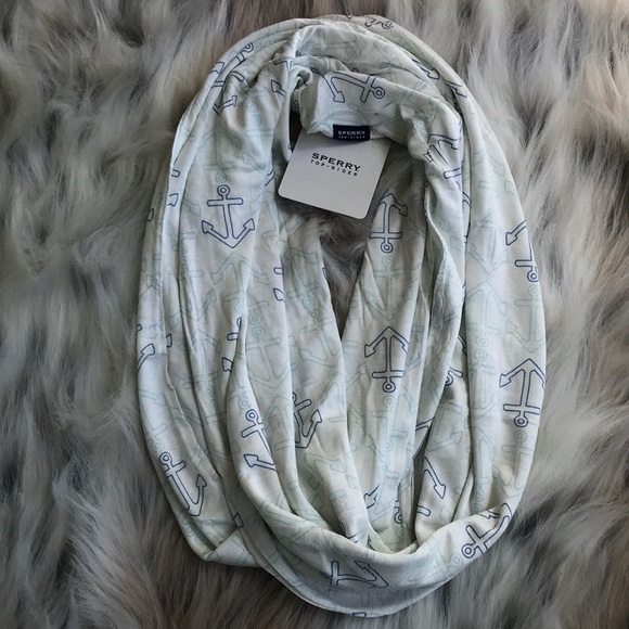 Sperry Anchor Nautical Print Scarf - Picture 1 of 4